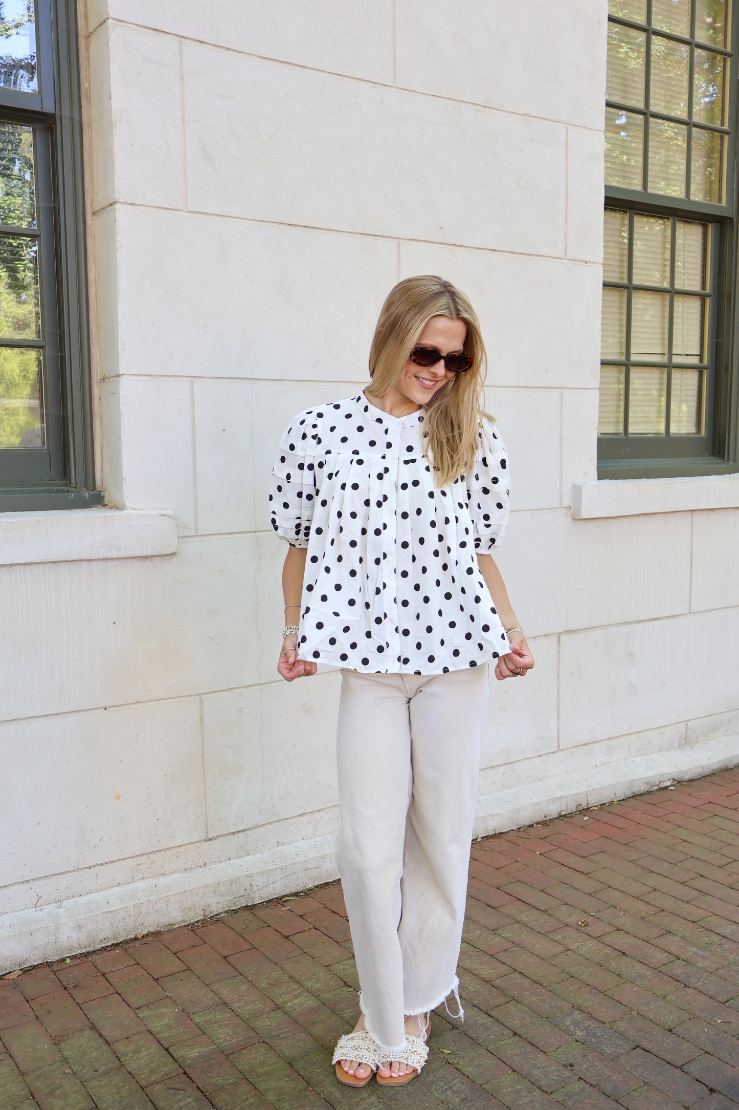 Polly Polka Dot Top