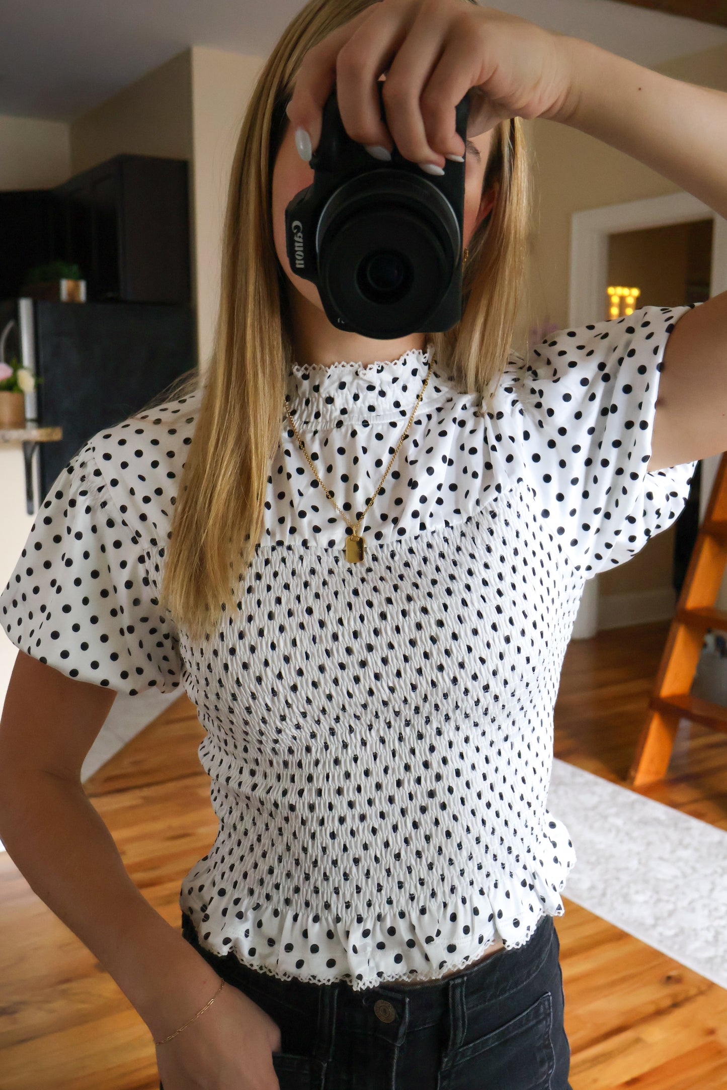 Halftime Polka Dot Top