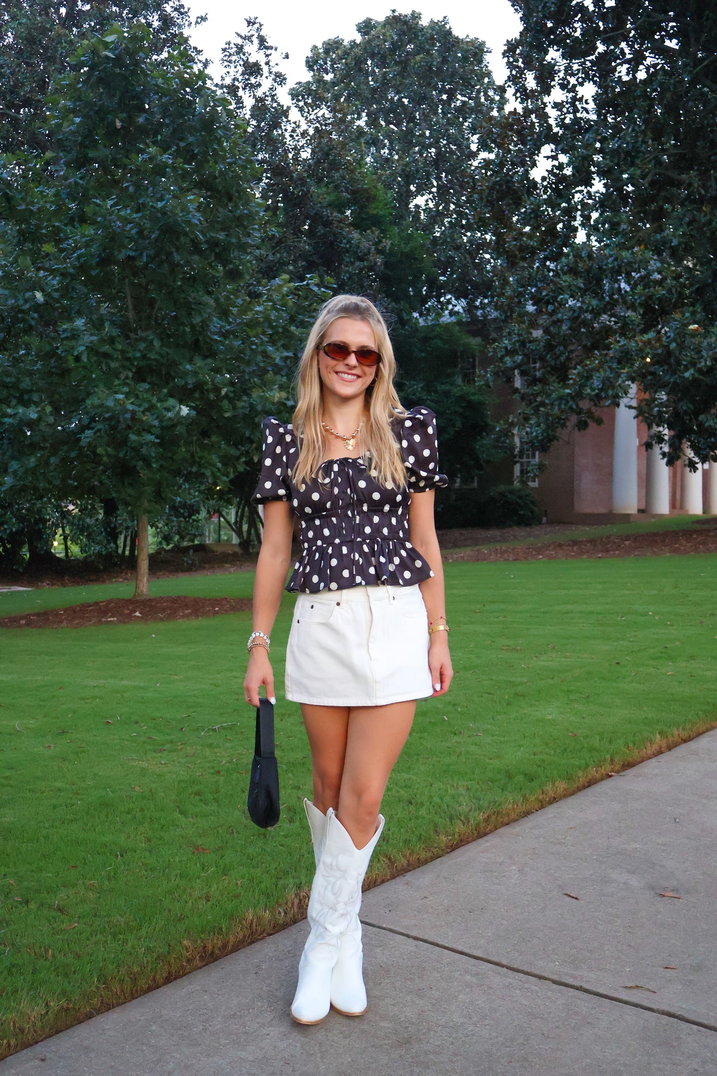Game Time Peplum Top