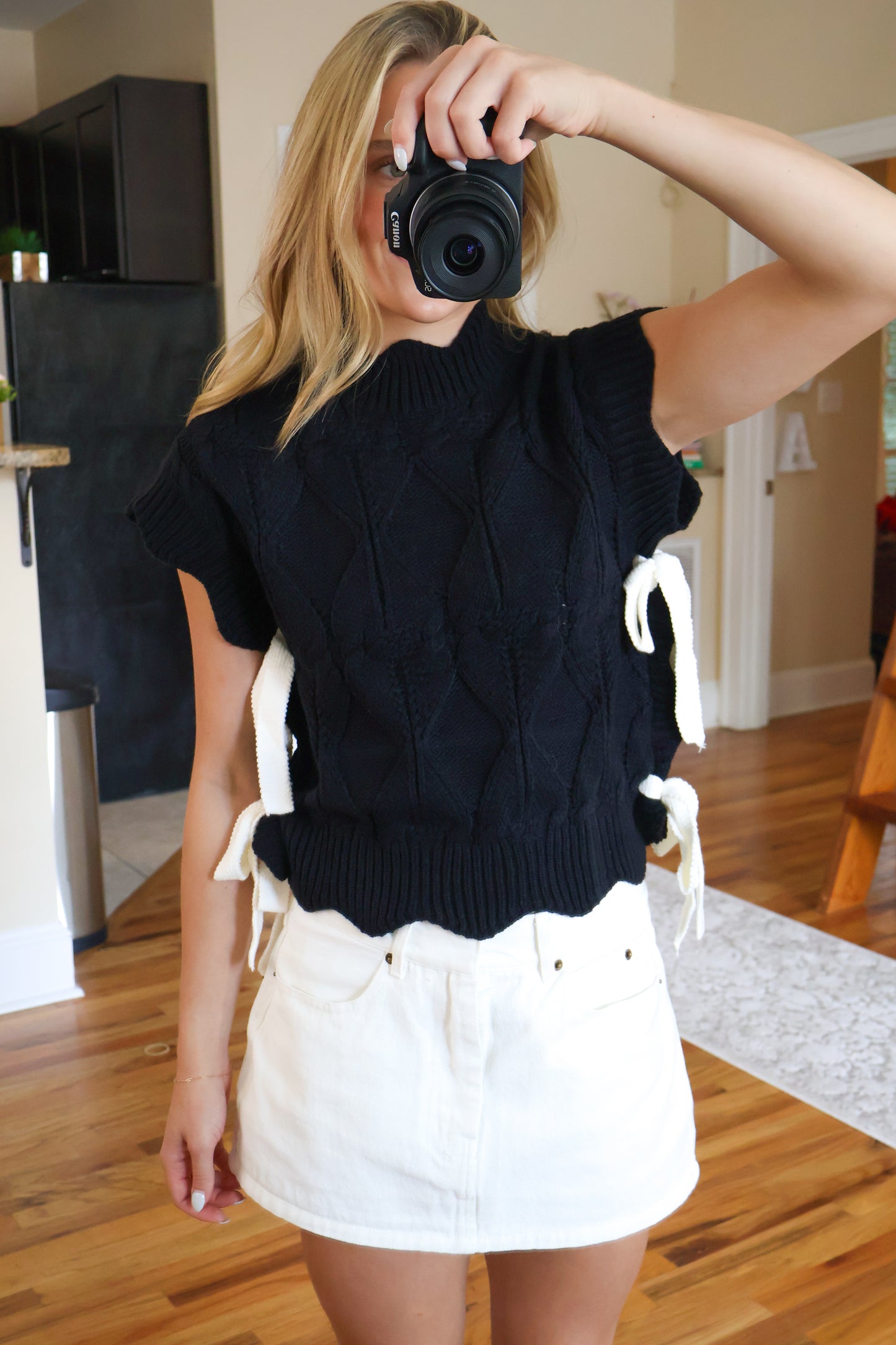 Final Play Scalloped Sweater