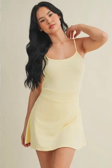 The Hollis Tennis Dress in Yellow