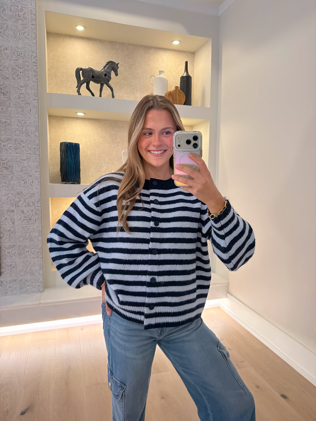 Kiawah Stripe Cardigan