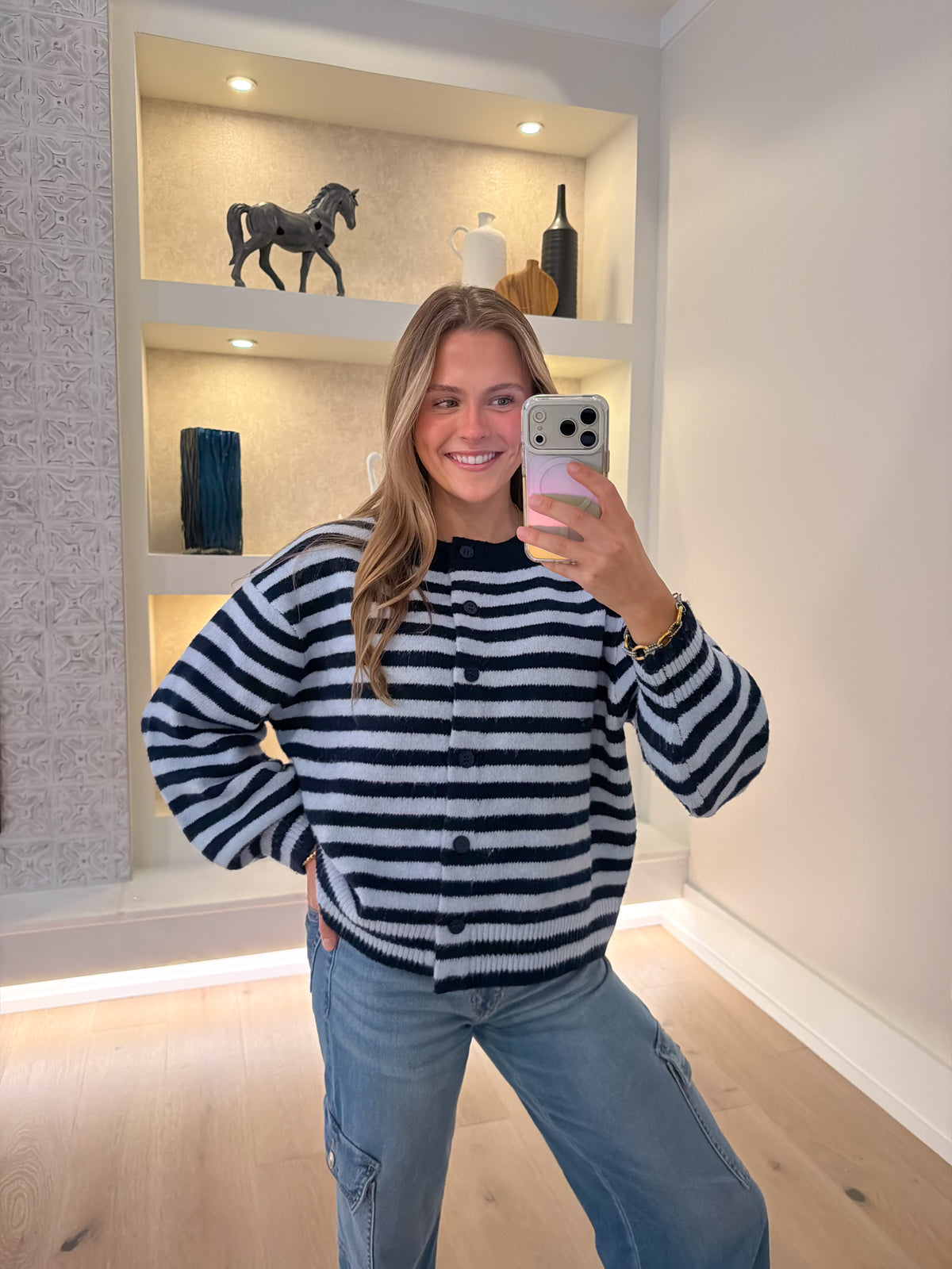 Kiawah Stripe Cardigan