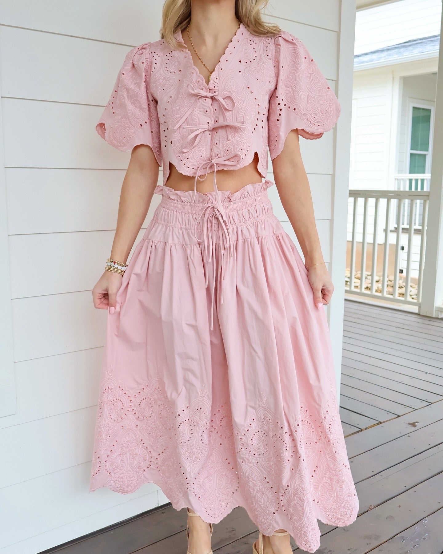 Charlotte Eyelet Skirt