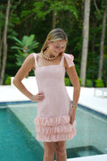 Blushing Bow Mini Dress