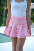 Pink Petal Mini Skirt