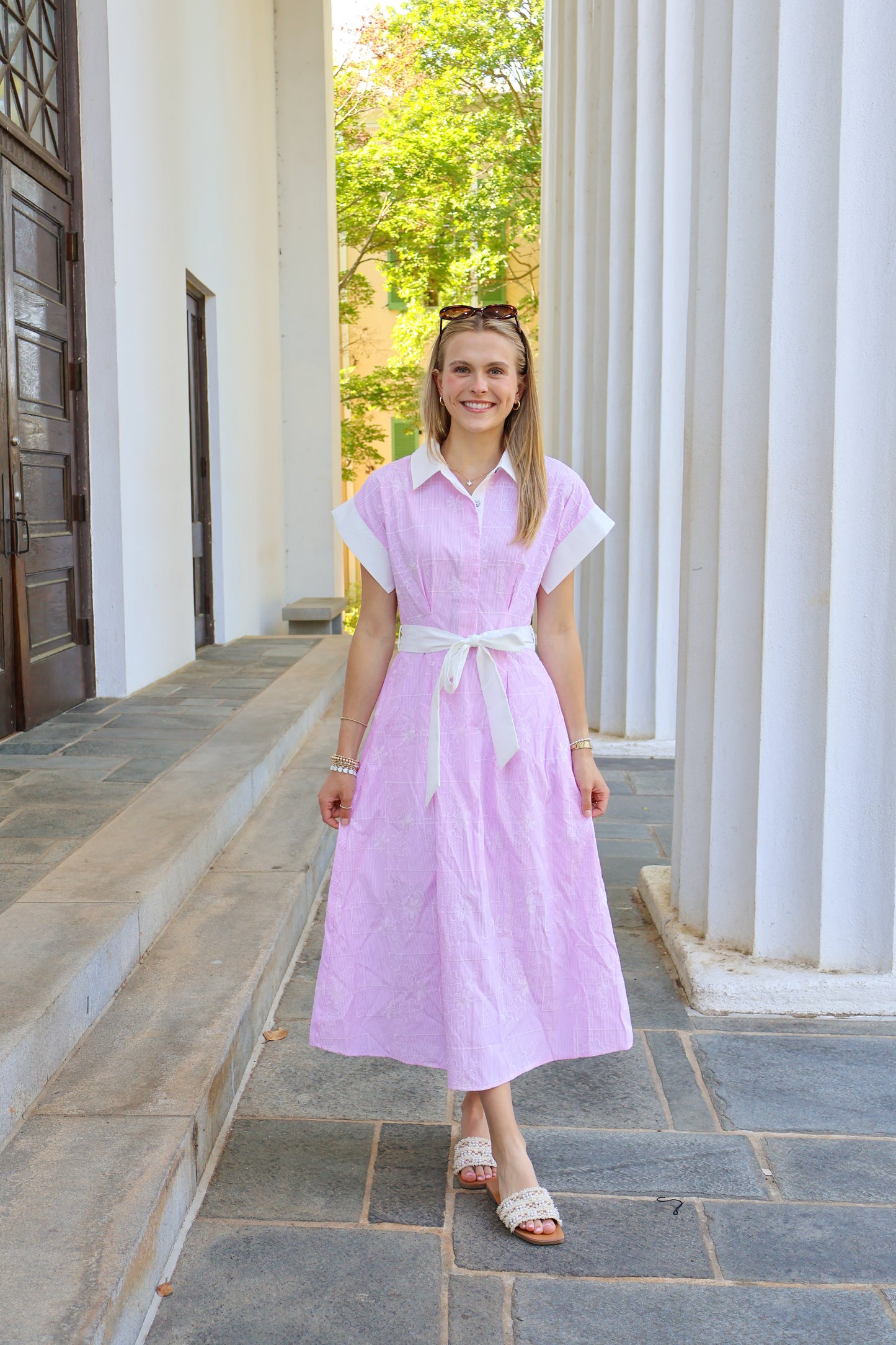 Malibu Patterned Midi Dress