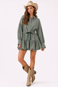 Hollis Gingham Mini Dress
