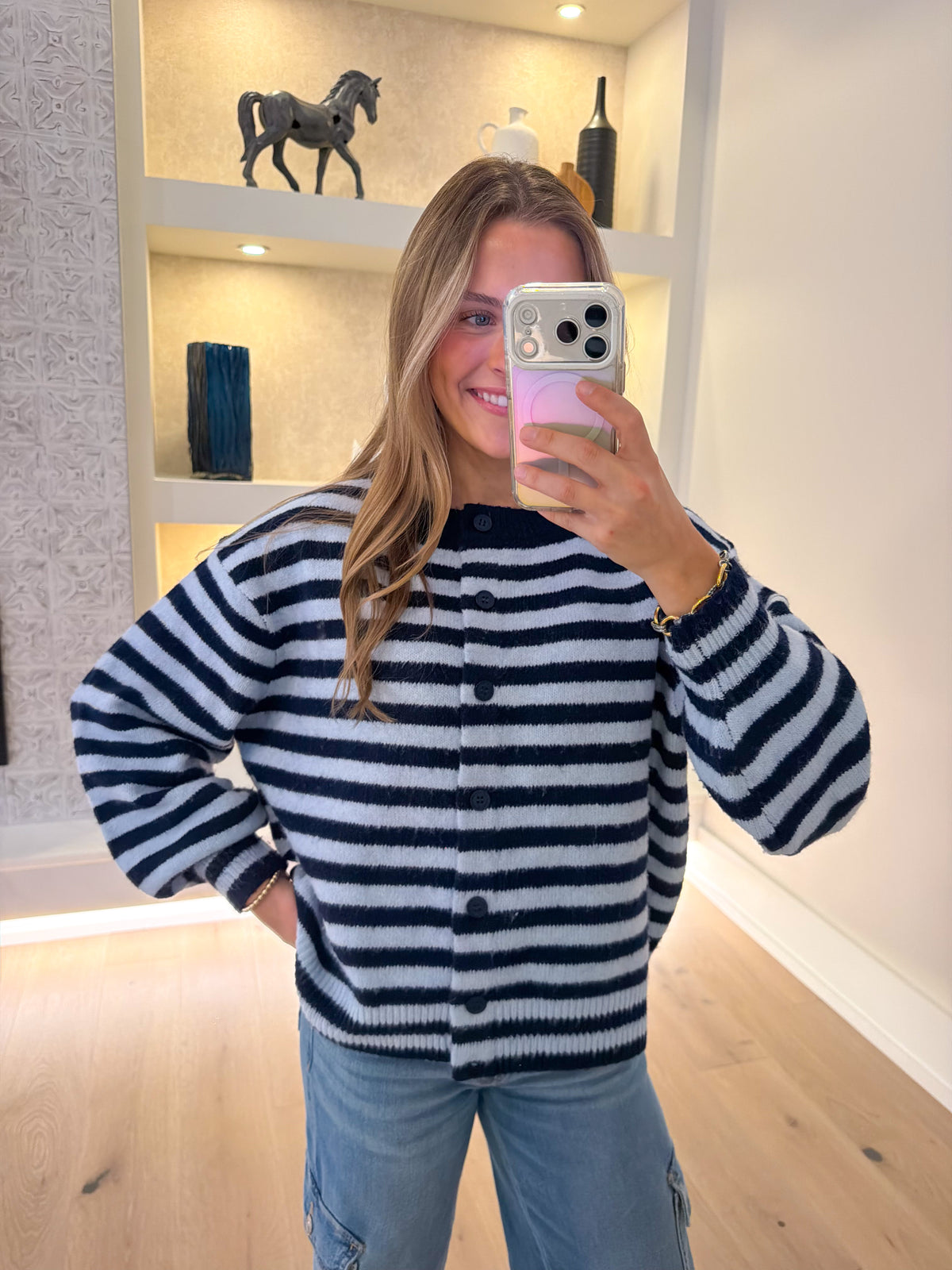 Kiawah Stripe Cardigan