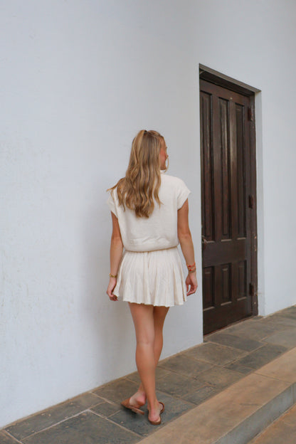 The Vera Skirt Set in Cream