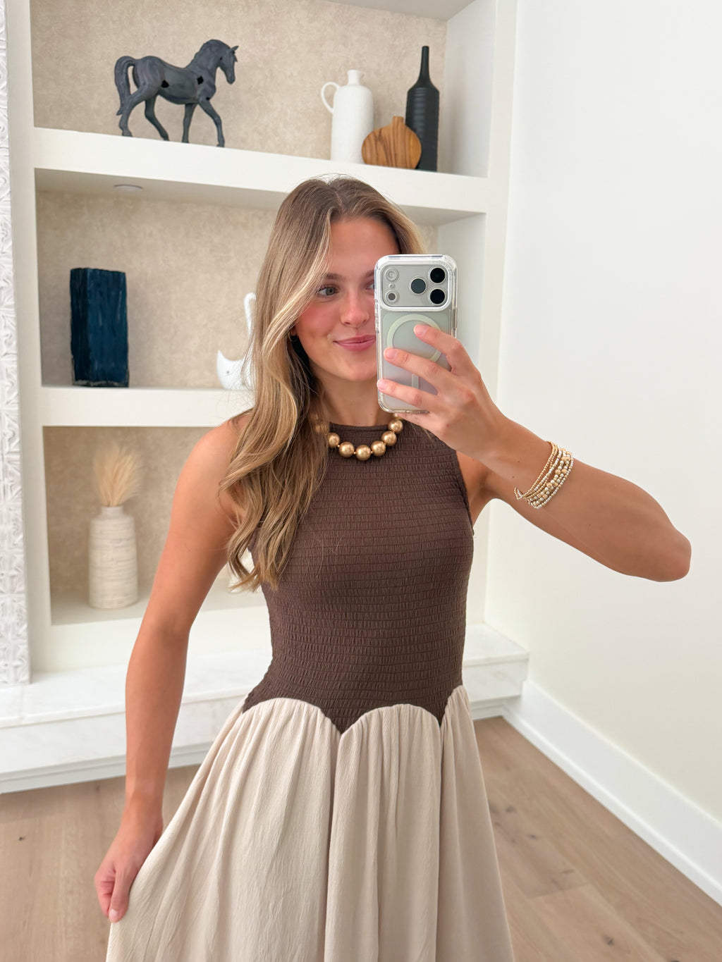 Illia Color Block Maxi Dress