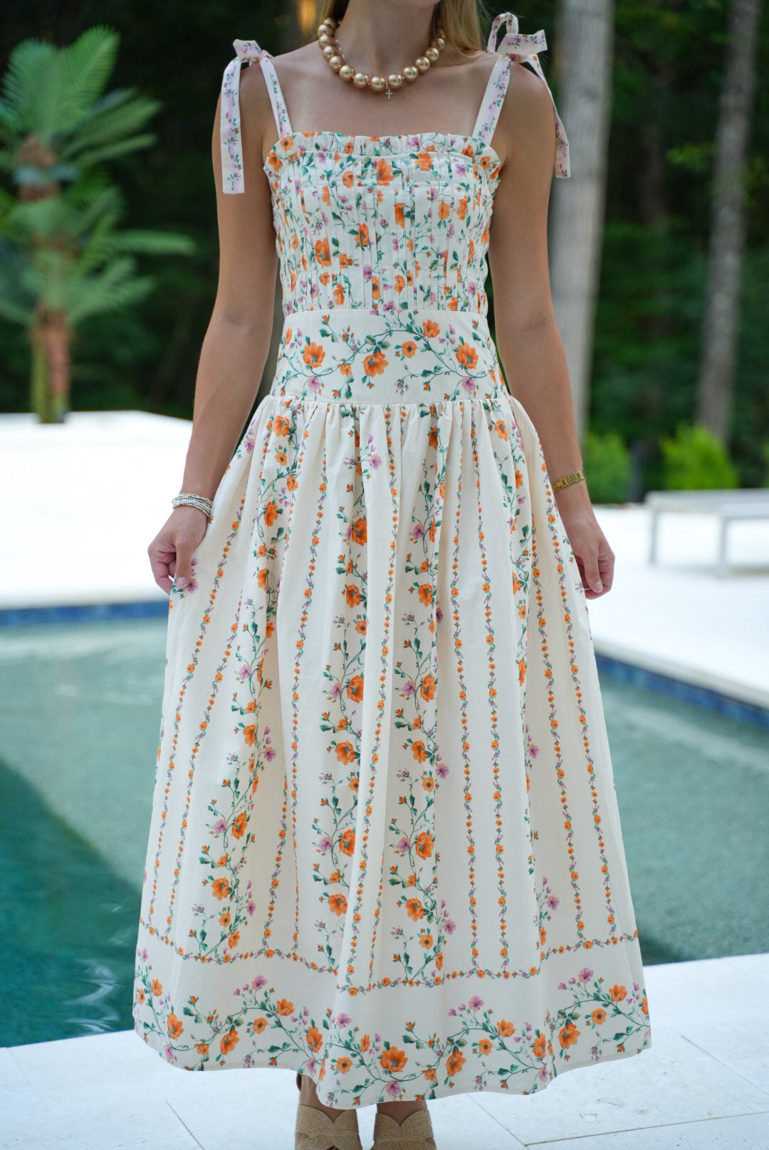 Sweet Clementine Midi Dress