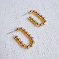 Dixie Dot Square Hoop Earrings