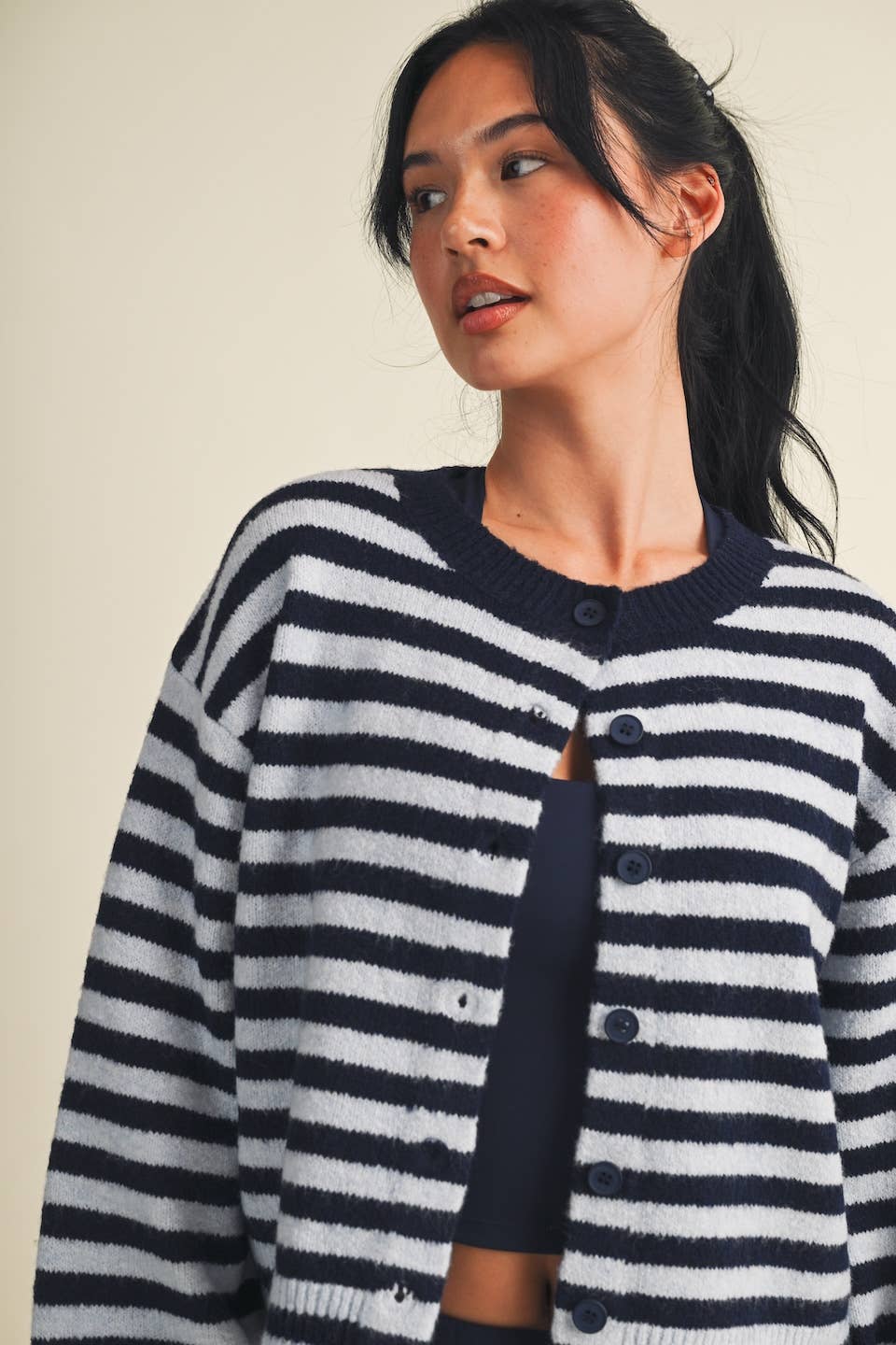 Kiawah Stripe Cardigan
