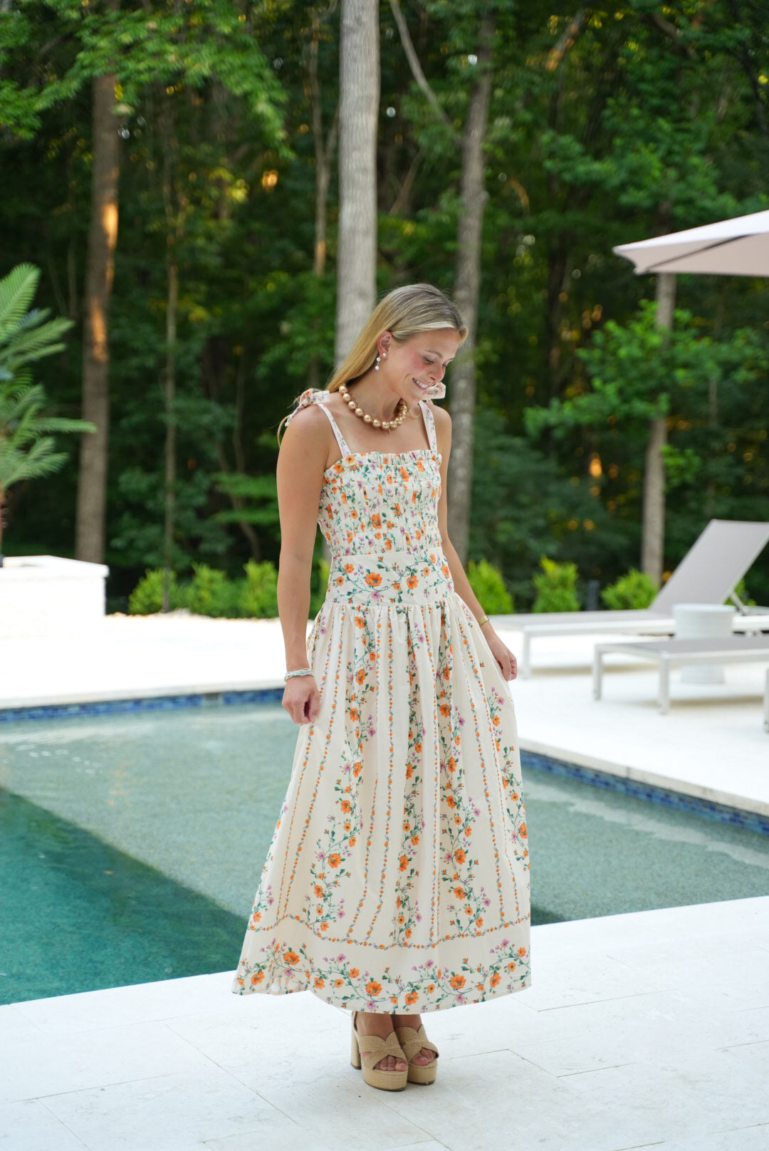 Sweet Clementine Midi Dress