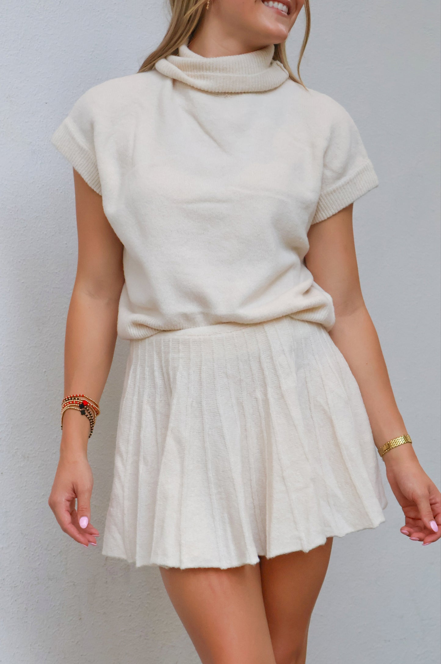 The Vera Skirt Set in Cream