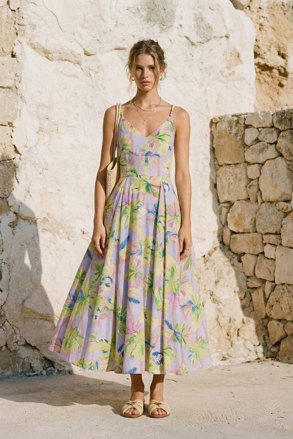 Arlet Beaded Strap Maxi Dress