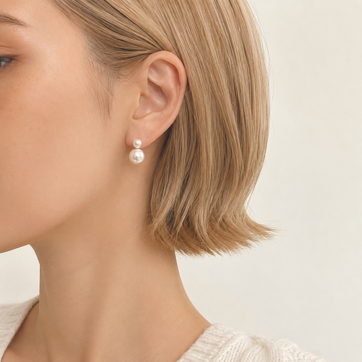 Cotillion Double Pearl Earrings