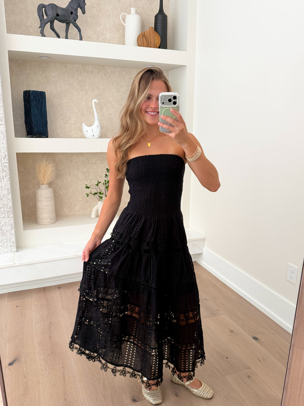 Remmie Eyelet Lace Tube Dress