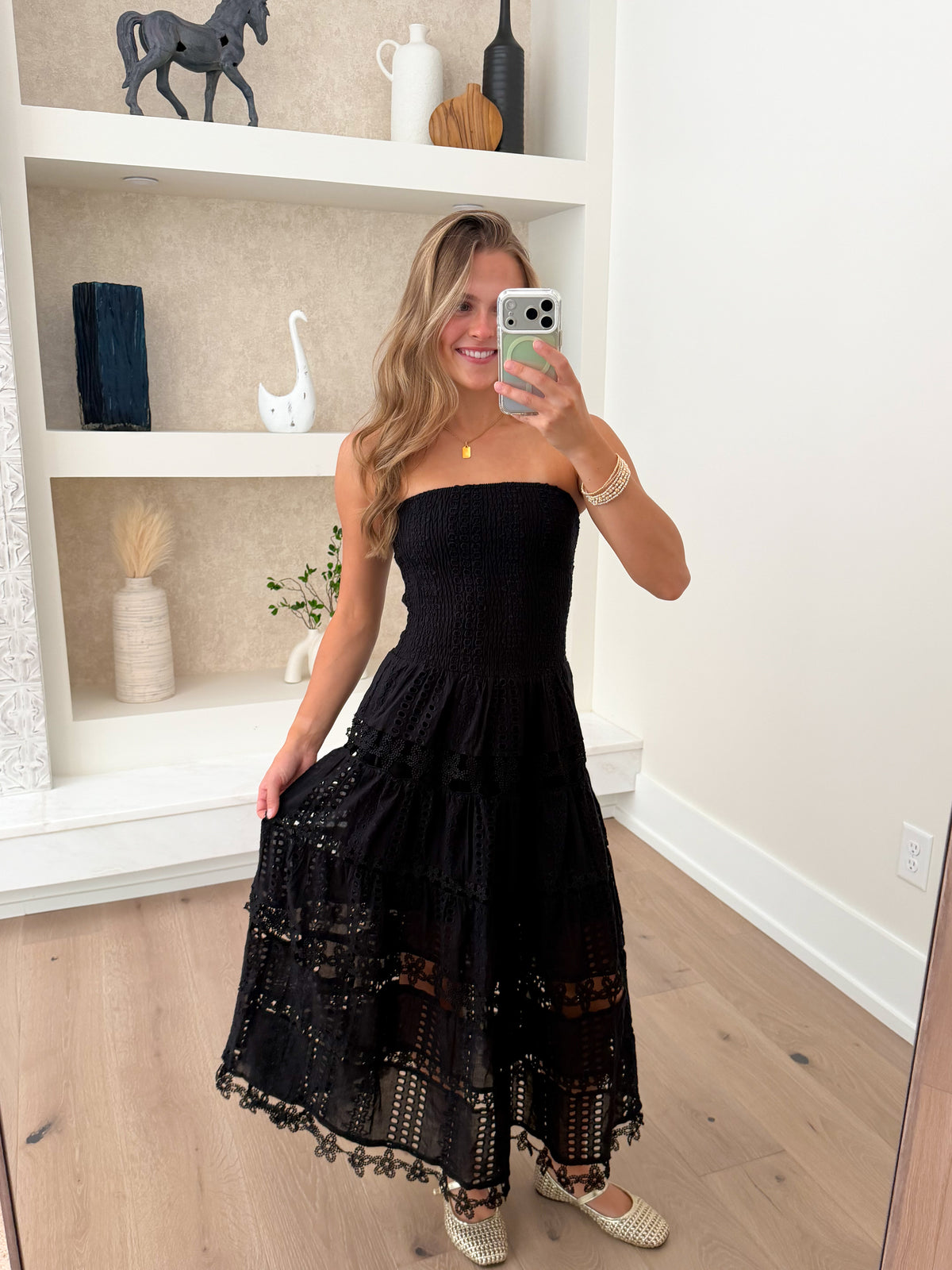 Remmie Eyelet Lace Tube Dress