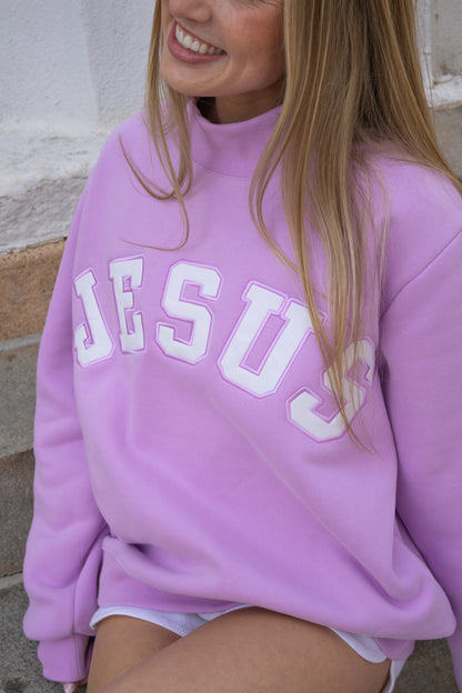 The JESUS Mockneck — Lovely Lilac