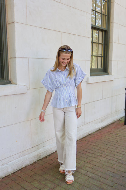Adelyn Pinstripe Top