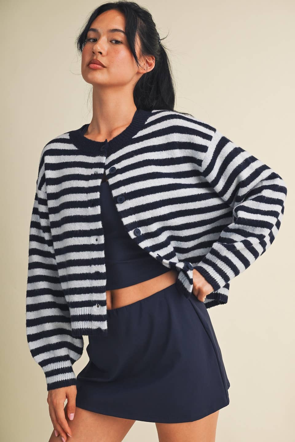 Kiawah Stripe Cardigan
