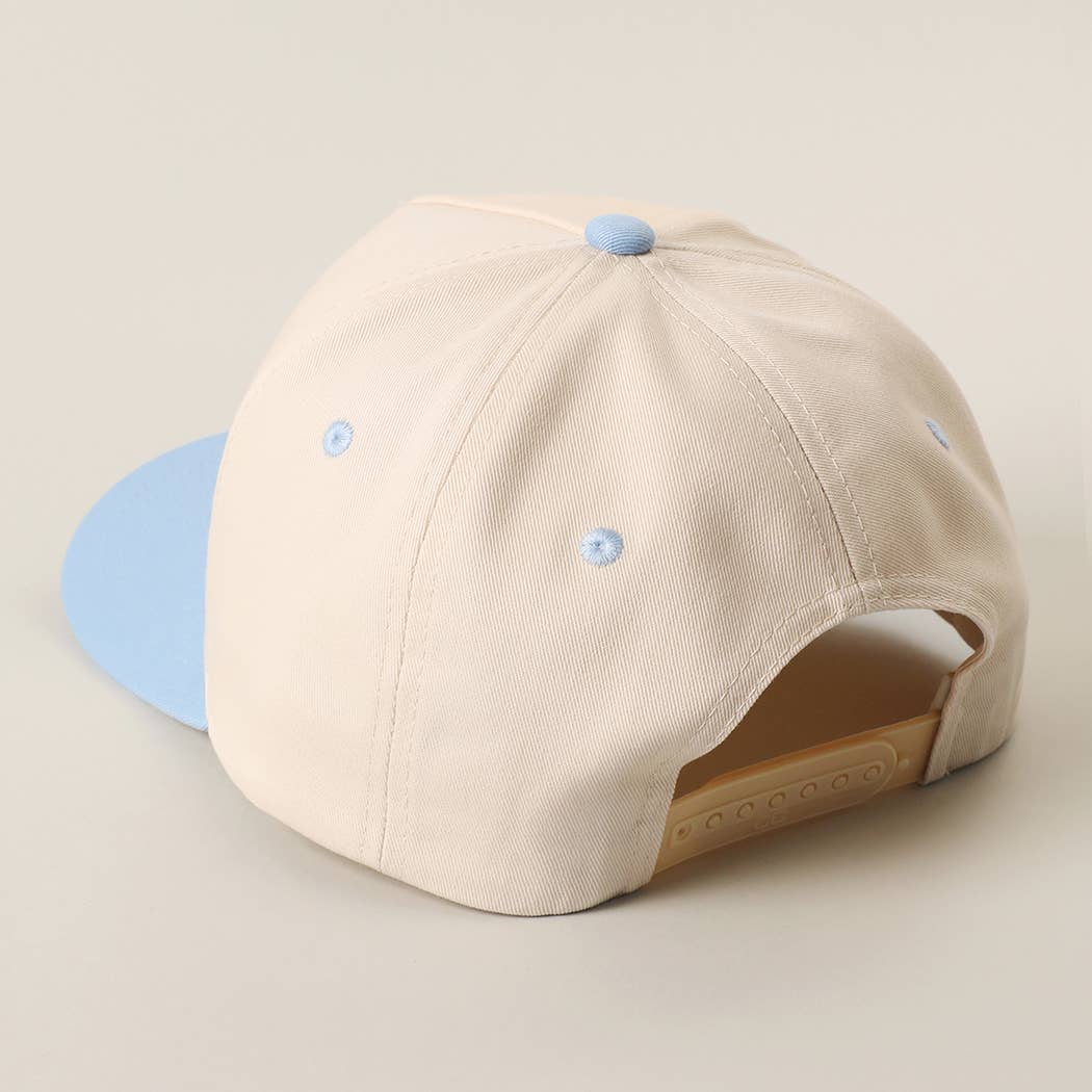 Heaven Made Embroidered Trucker Hat in Sky Blue