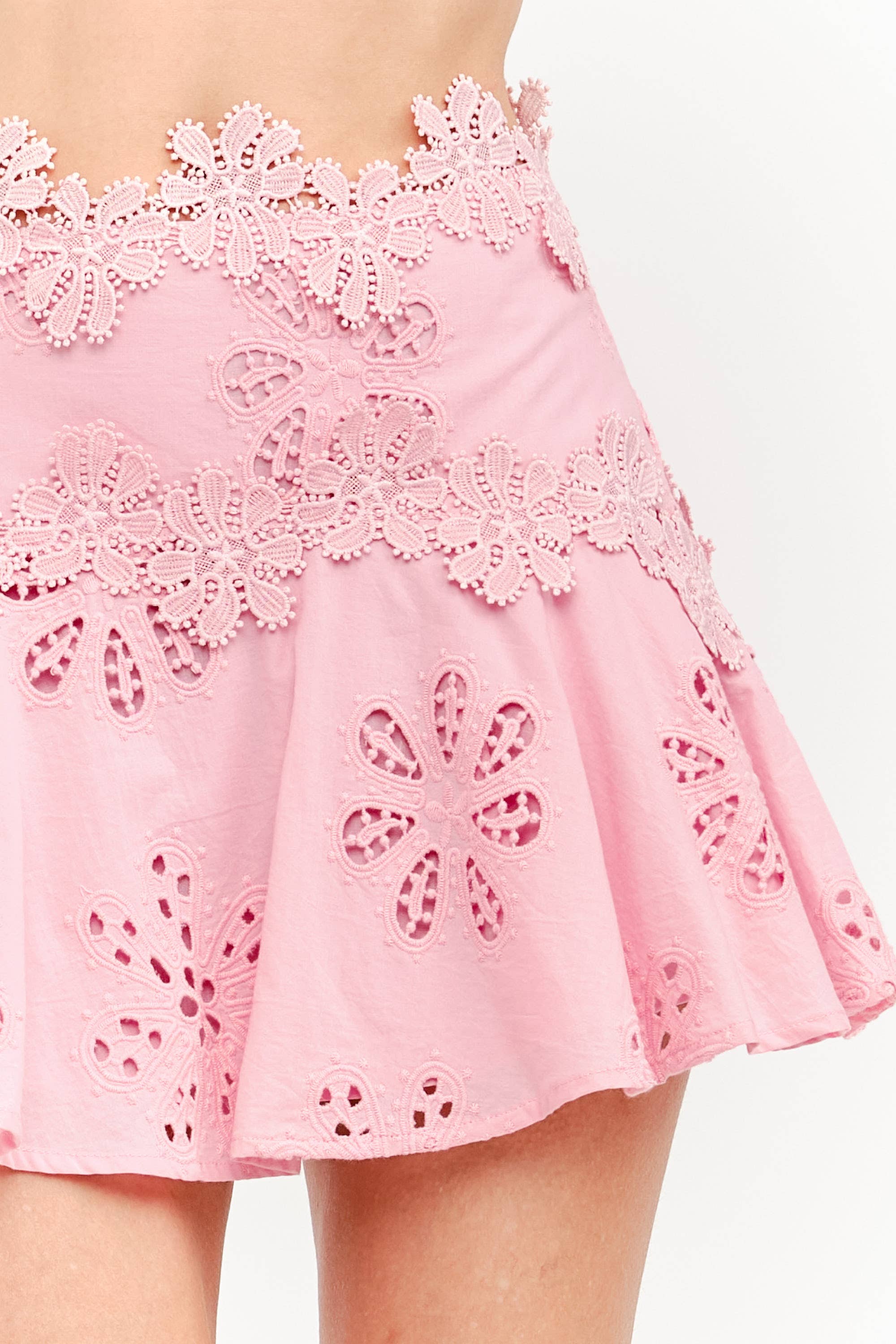 Pink Petal Mini Skirt