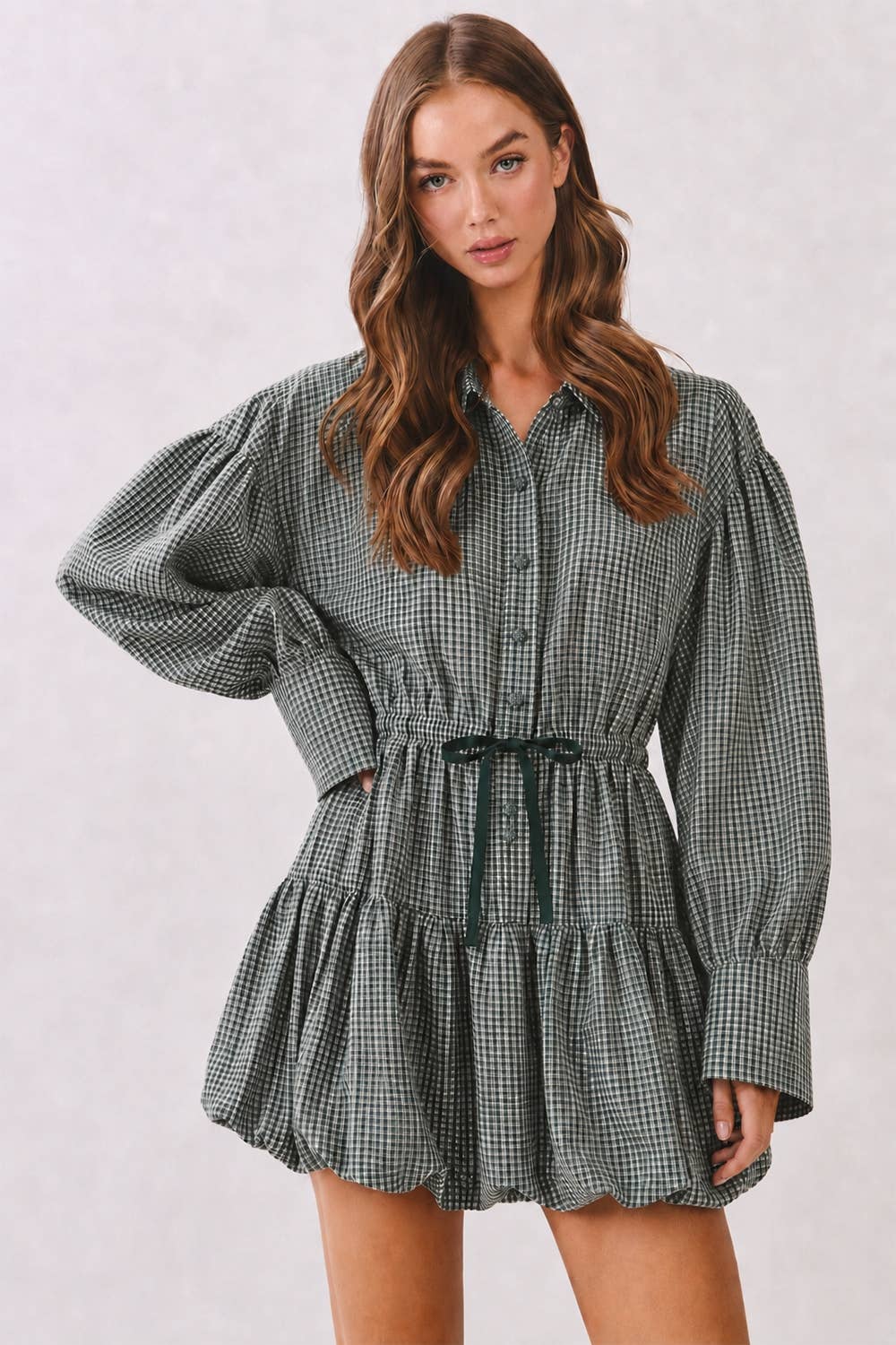 Hollis Gingham Mini Dress