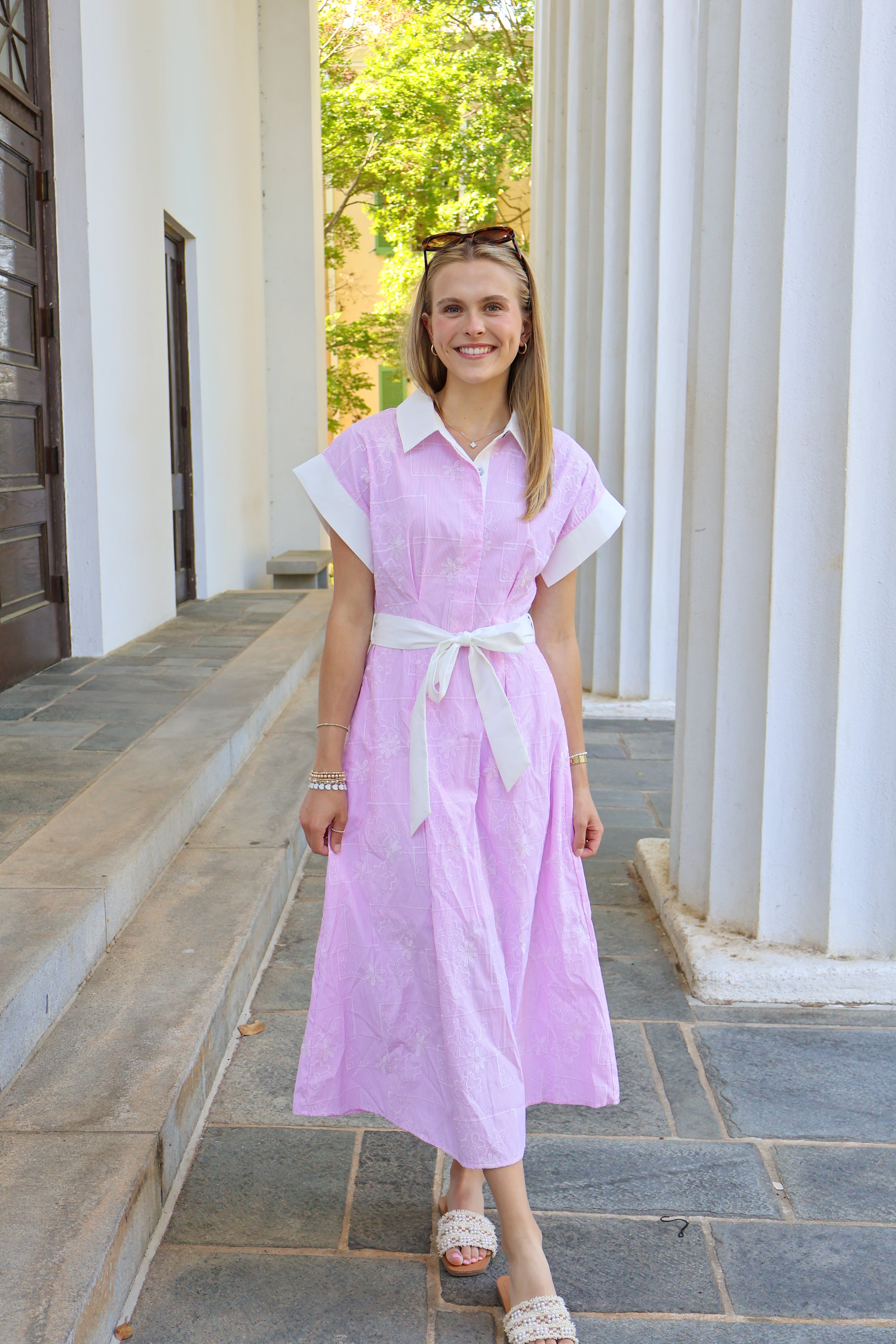 Malibu Patterned Midi Dress