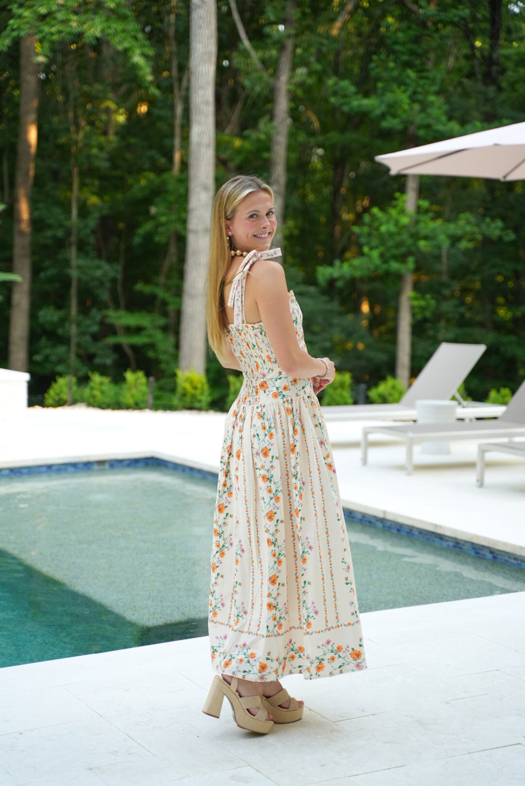 Sweet Clementine Midi Dress