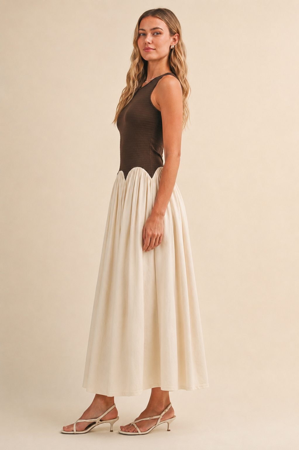 Illia Color Block Maxi Dress