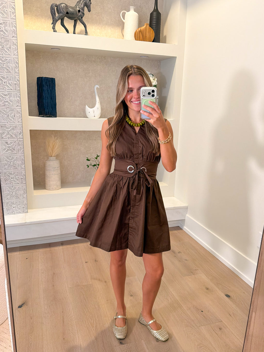 Brown Eyed Girl Belt Mini Dress