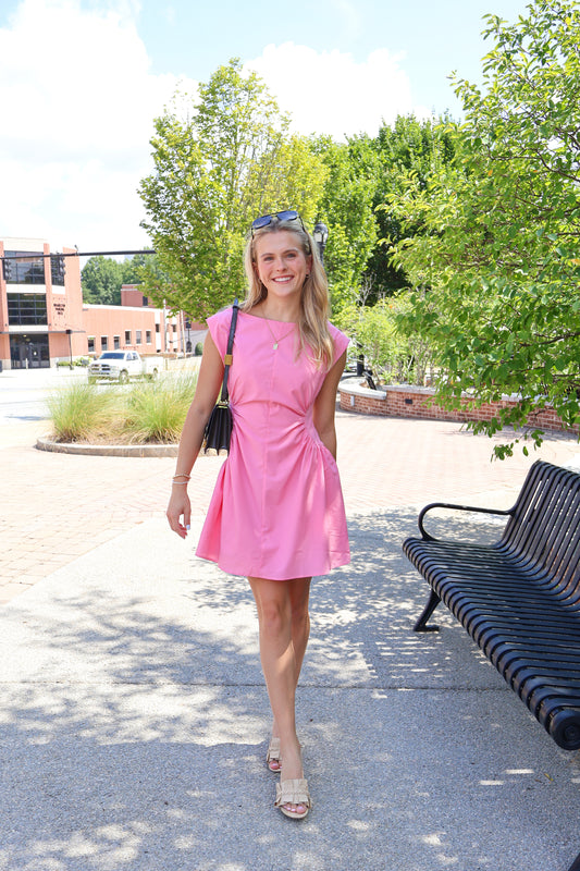 Peony Pink Mini Dress