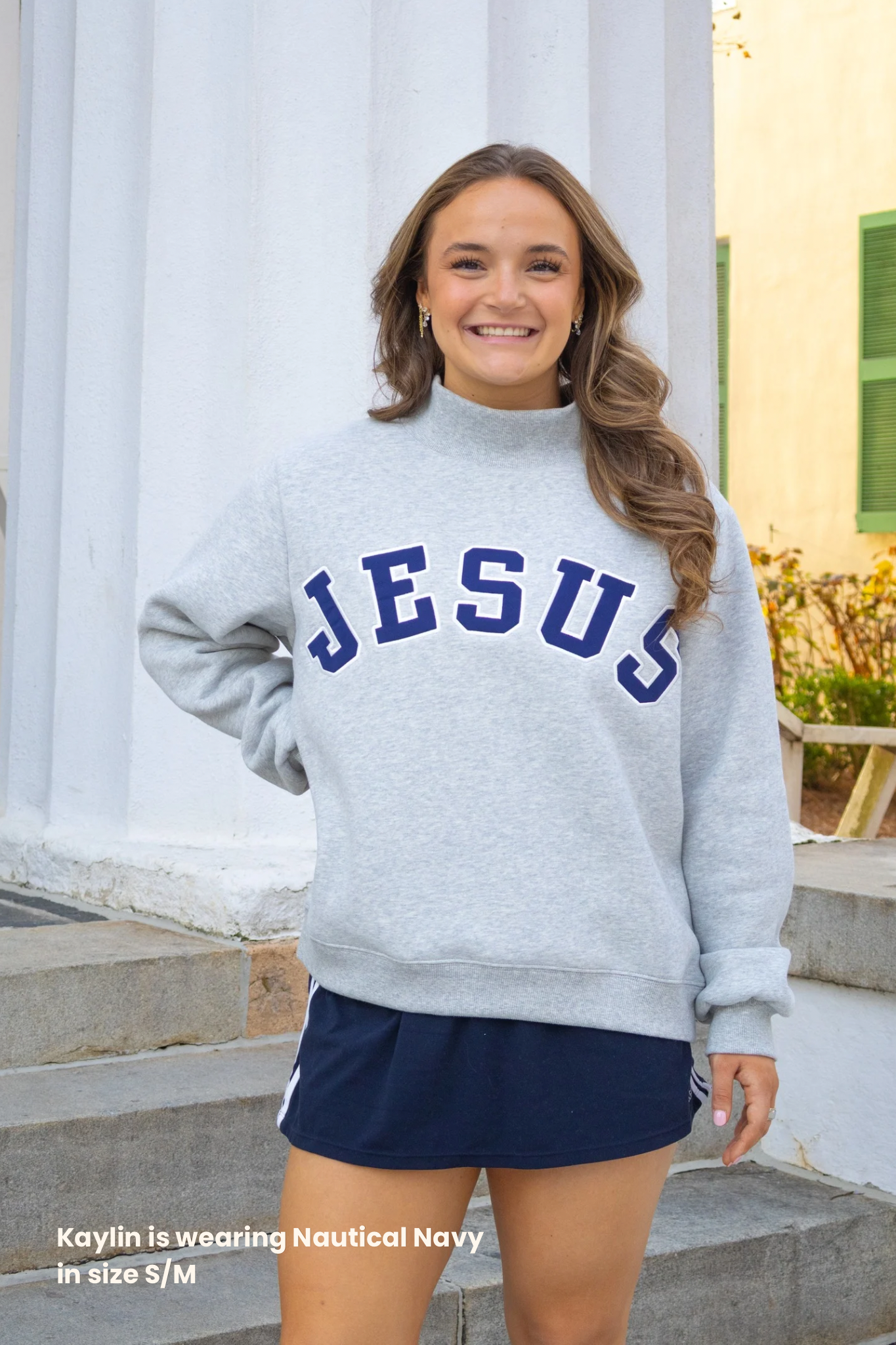 The JESUS Mockneck — Nautical Navy