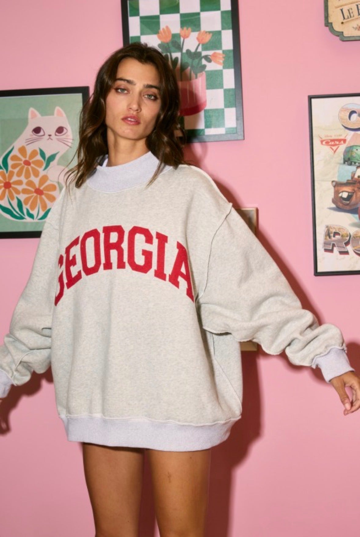 *RESTOCKED* Reversible Georgia/GA Mockneck