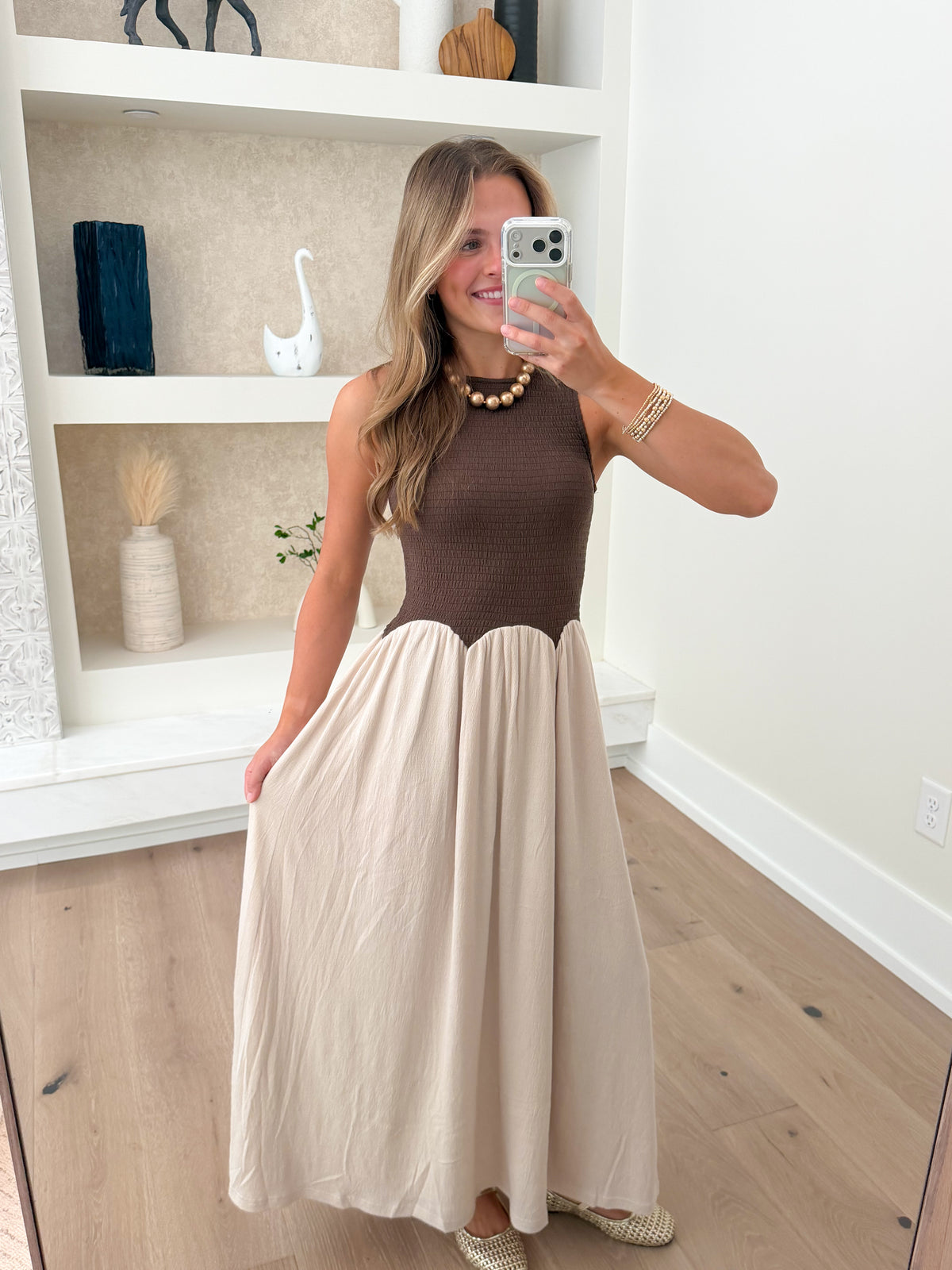 Illia Color Block Maxi Dress