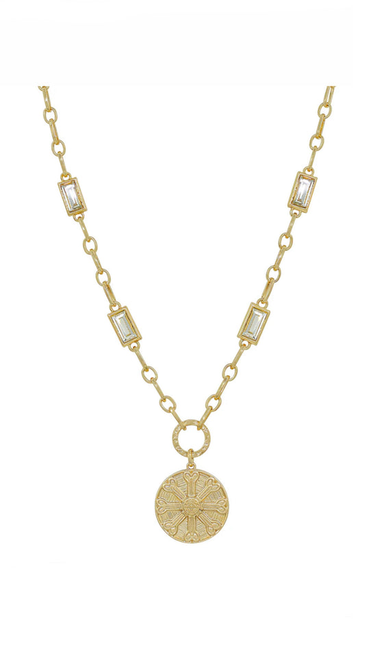 Radiance Coin Medallion Necklace