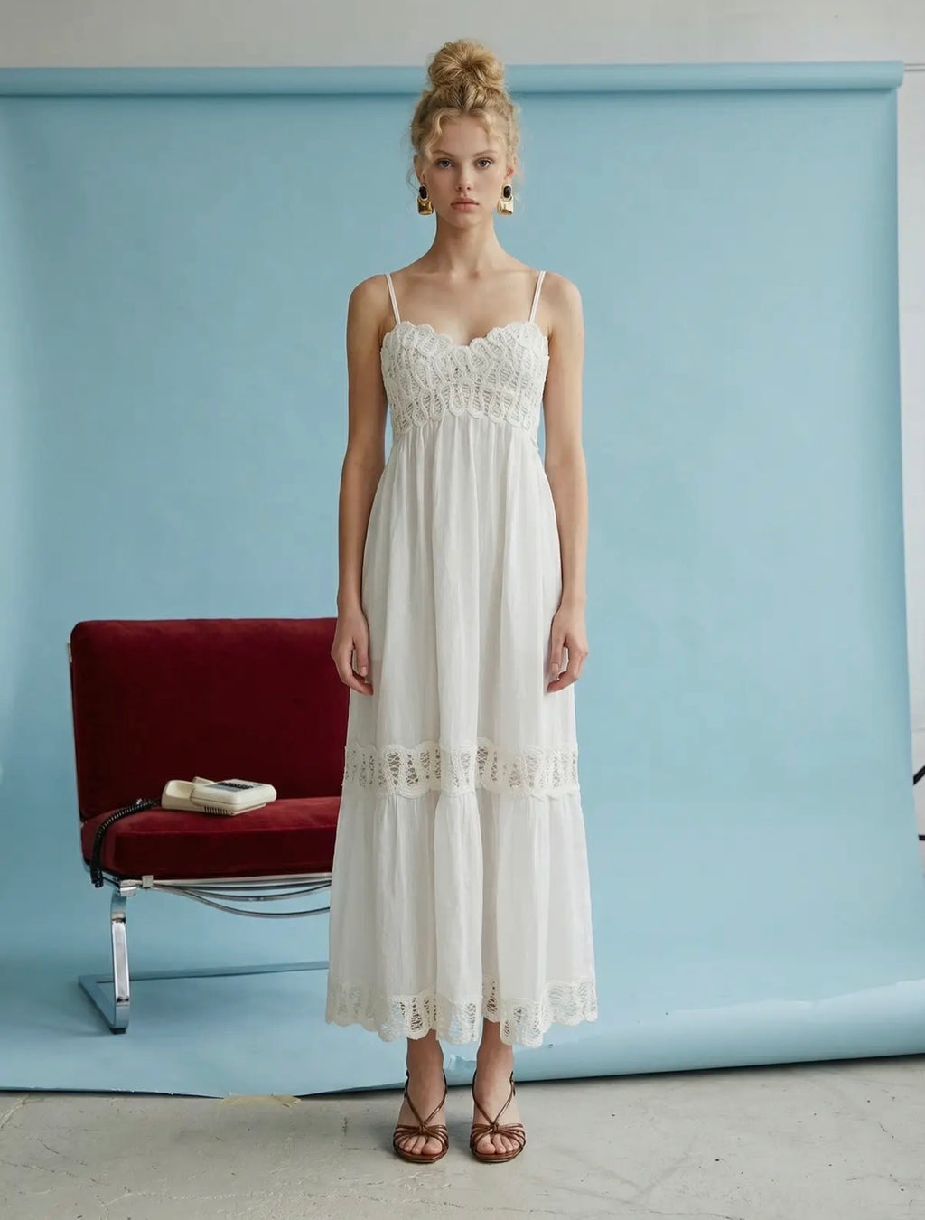 The Heirloom Lace Midi Dress