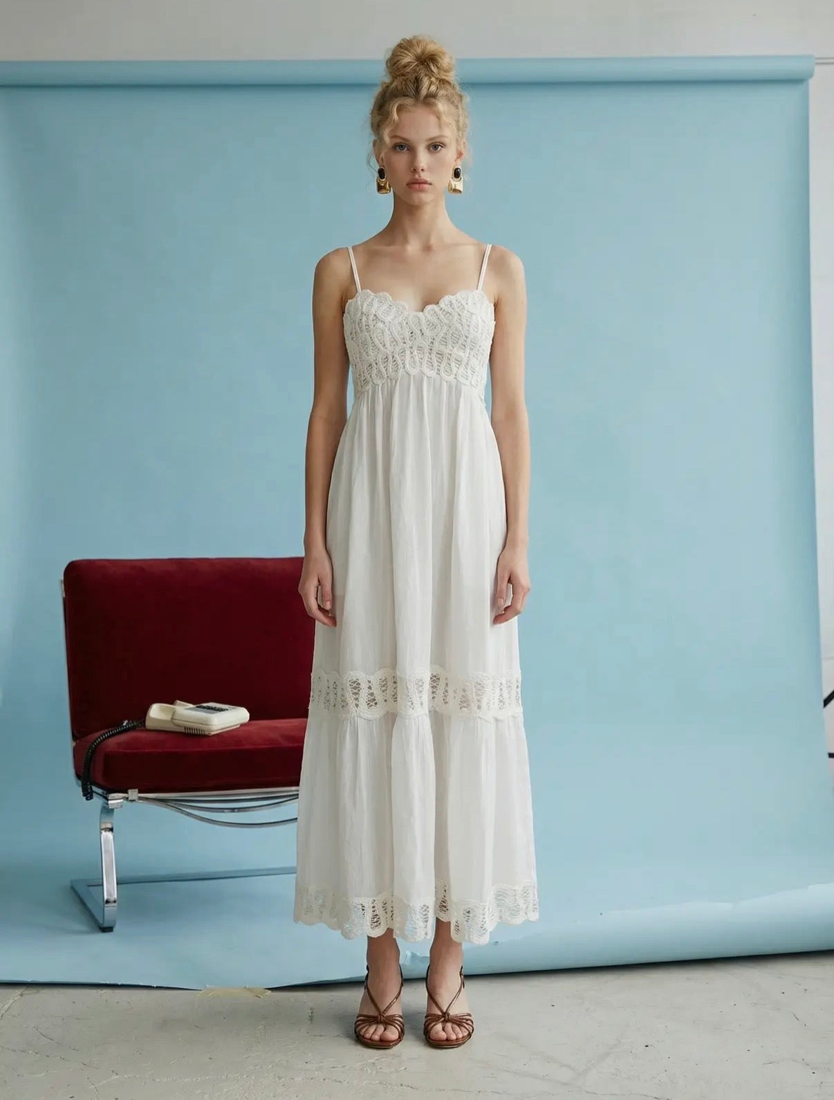 The Heirloom Lace Midi Dress