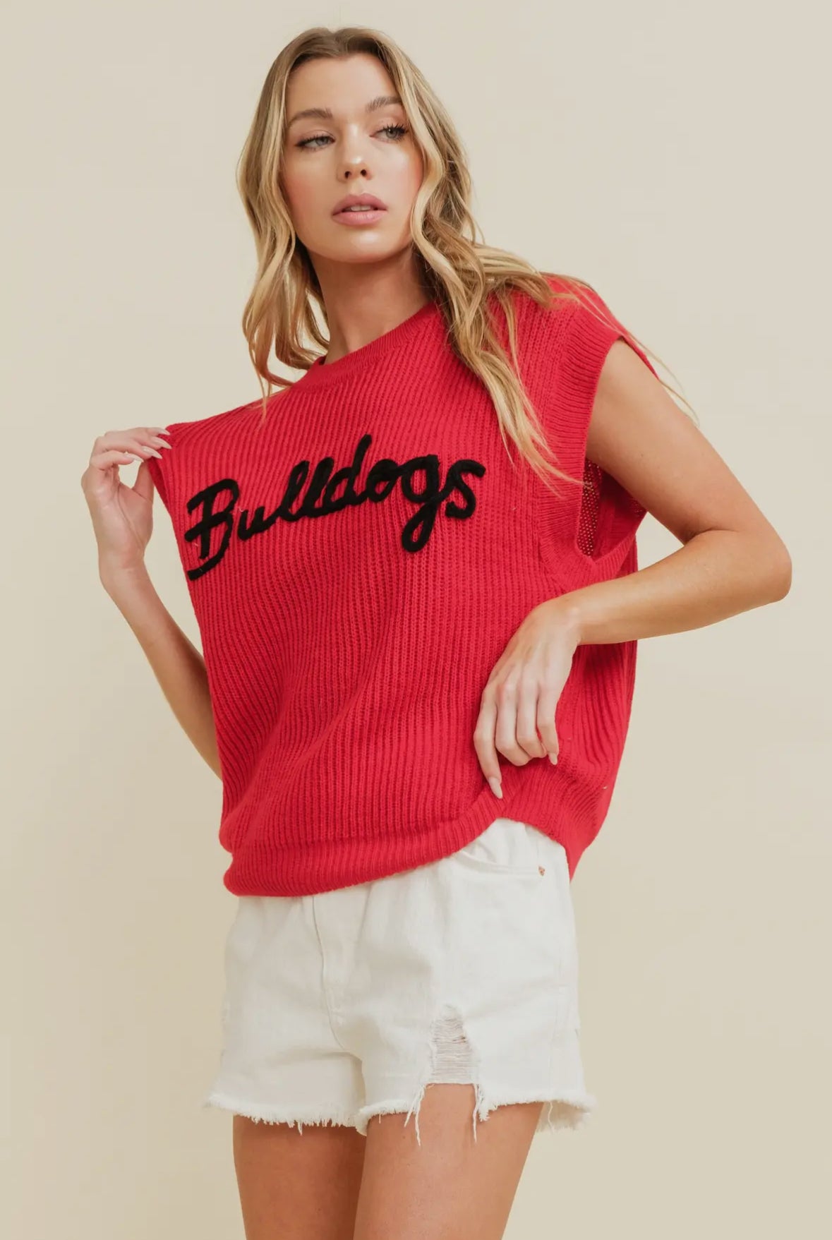 Georgia 'Bulldogs" Embroidered Sweater