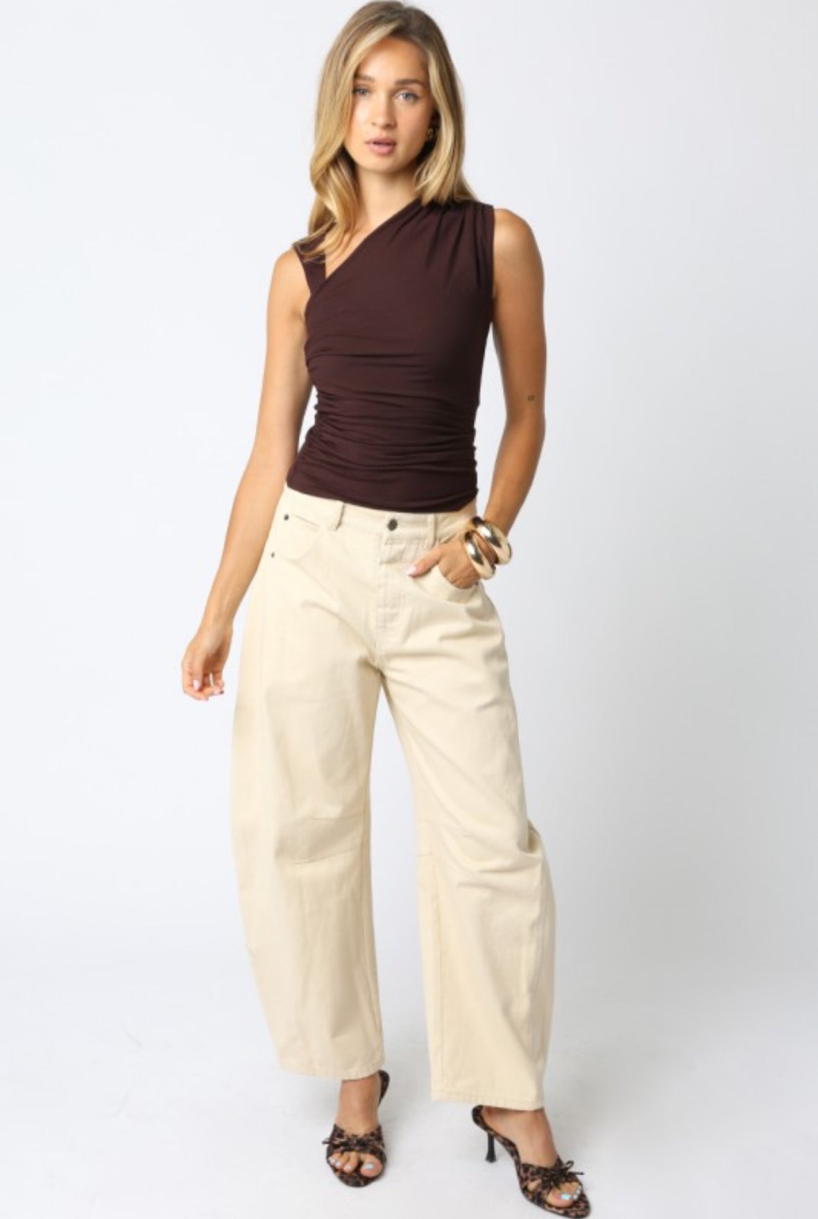 The Bria Top in Mocha