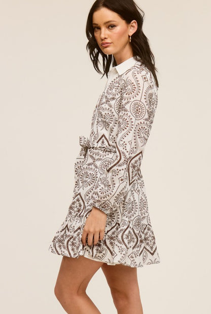 Elise Button-down Mini Dress