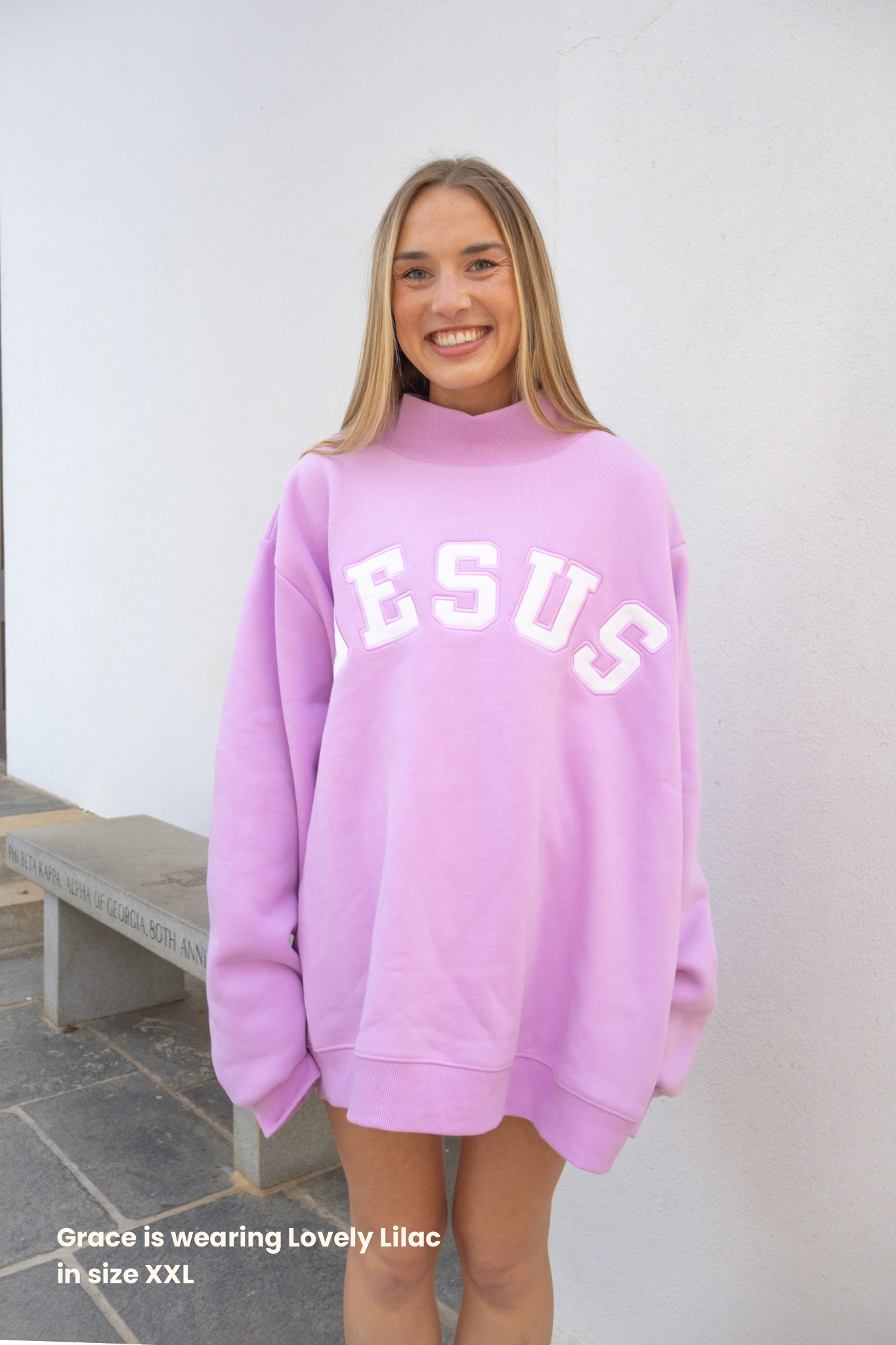 The JESUS Mockneck — Lovely Lilac