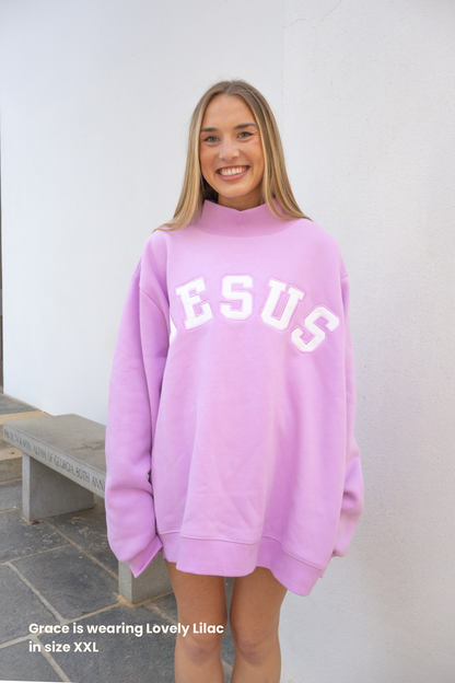 The JESUS Mockneck — Lovely Lilac