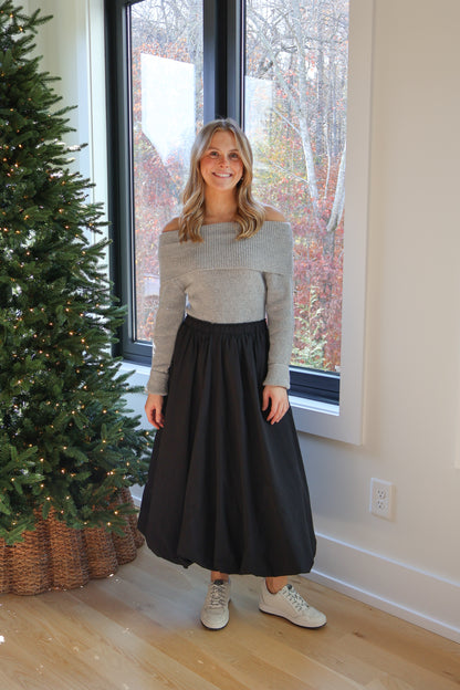 Chloe Sweater in Gray Sparkle