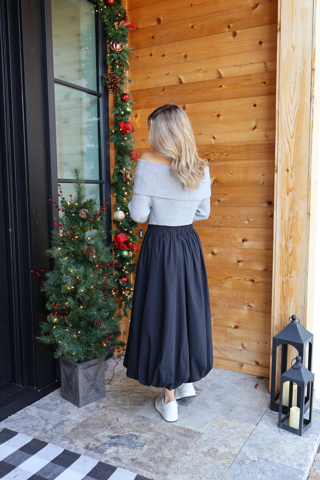 Jilly Bubble Skirt in Black