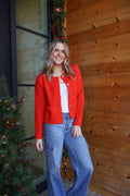 Missy Cardigan in Tomato