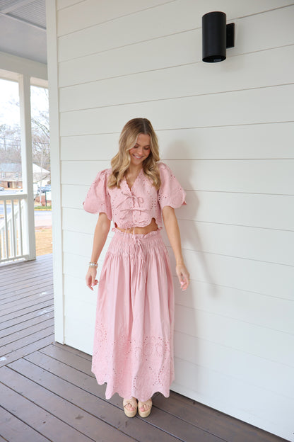Charlotte Eyelet Skirt